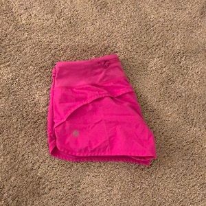 Lululemon Hot Pink Speed Shorts